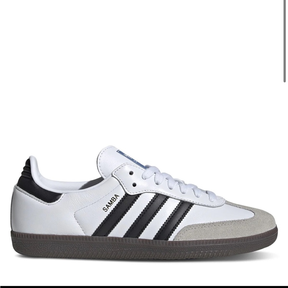 Adidas Samba White and Black Trainers